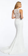 Chiffon Lace Applique Bodice  Wedding Dress Image 3