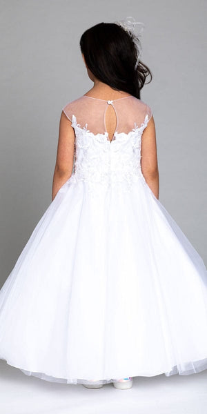 3D Embroidered Flower Tulle Dress Image 2