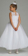 Lace and Organza Flower Girl Dress Image 2